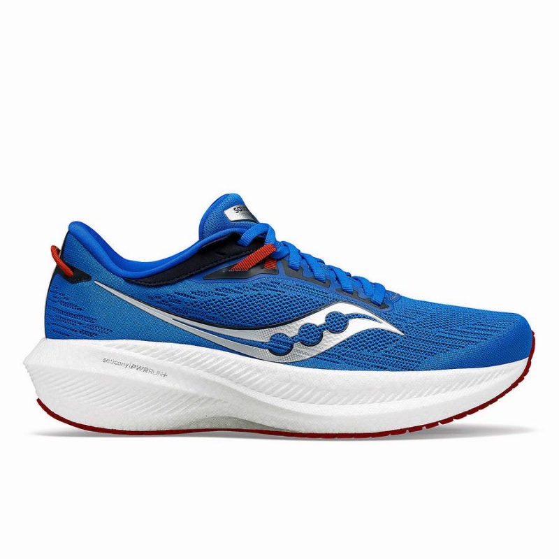 Saucony Triumph 21 Férfi Futócipő Mélykék Titán | Hungary S04859-D48