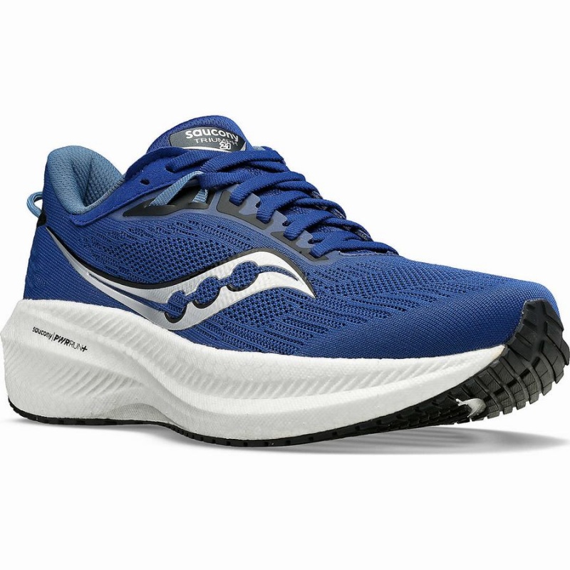 Saucony Triumph 21 Férfi Futócipő Sötétkék Fekete | Hungary S35427-H06