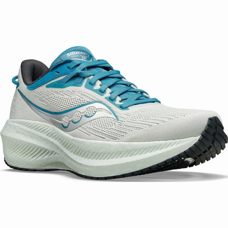 Saucony Triumph 21 Női Futócipő Fehér Kék | Hungary S90362-X56