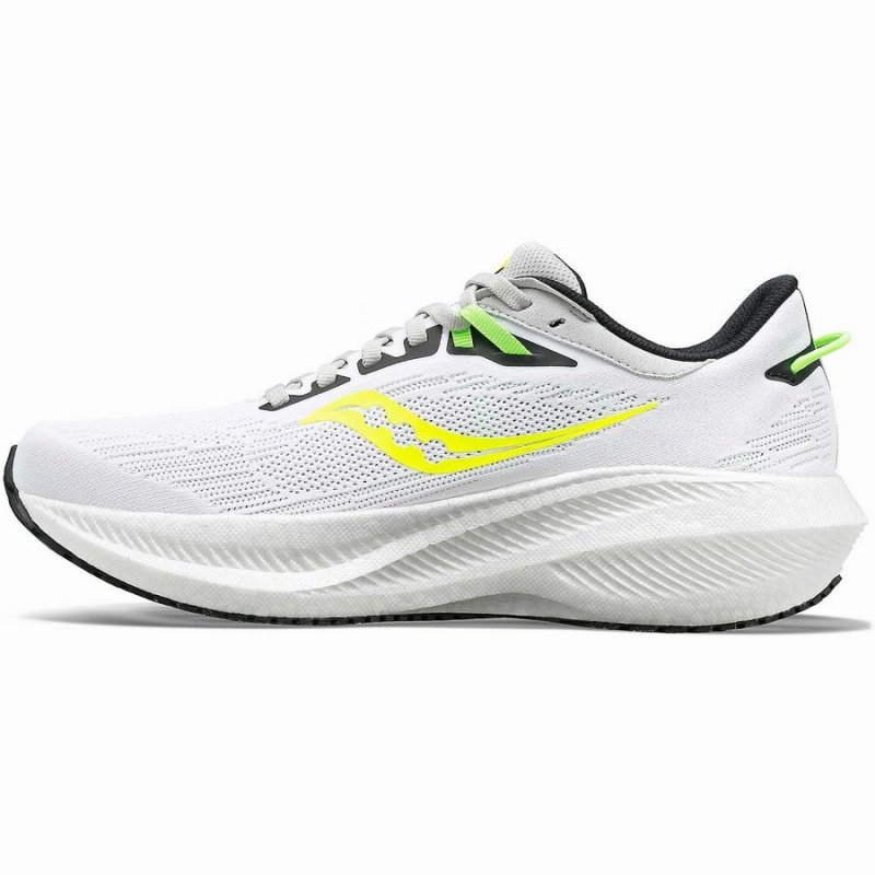 Saucony Triumph 21 Női Futócipő Fehér Zöld | Hungary S09236-Y39