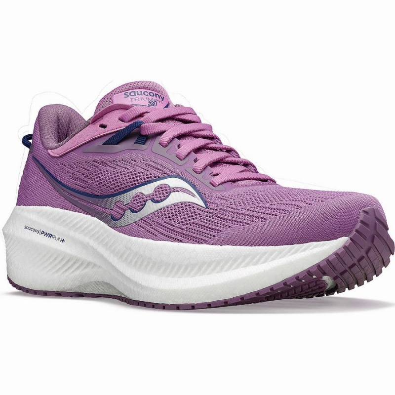 Saucony Triumph 21 Női Futócipő Lila Sötétkék | Hungary S51046-G65