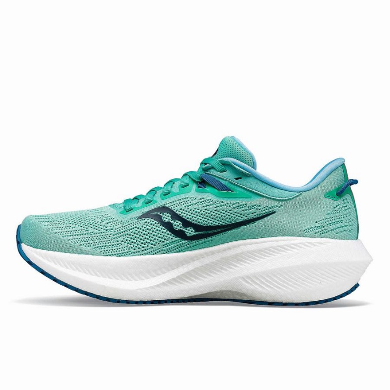 Saucony Triumph 21 Női Futócipő Menta Sötétkék | Hungary S02176-C68