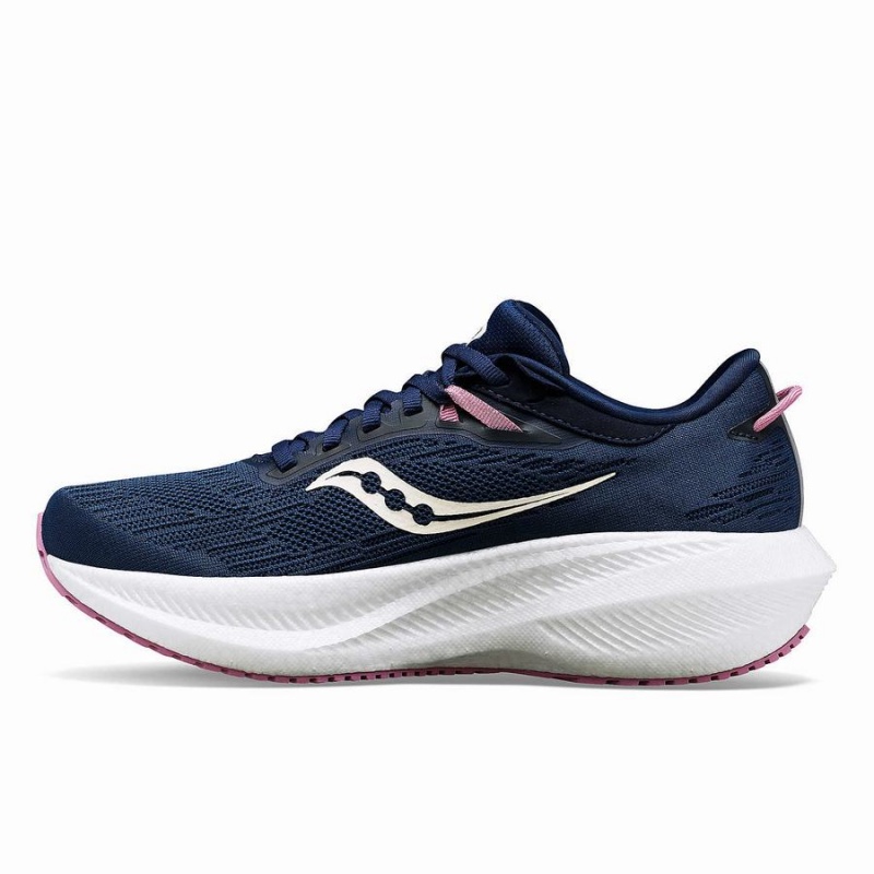 Saucony Triumph 21 Női Futócipő Sötétkék Lila | Hungary S15907-Z13