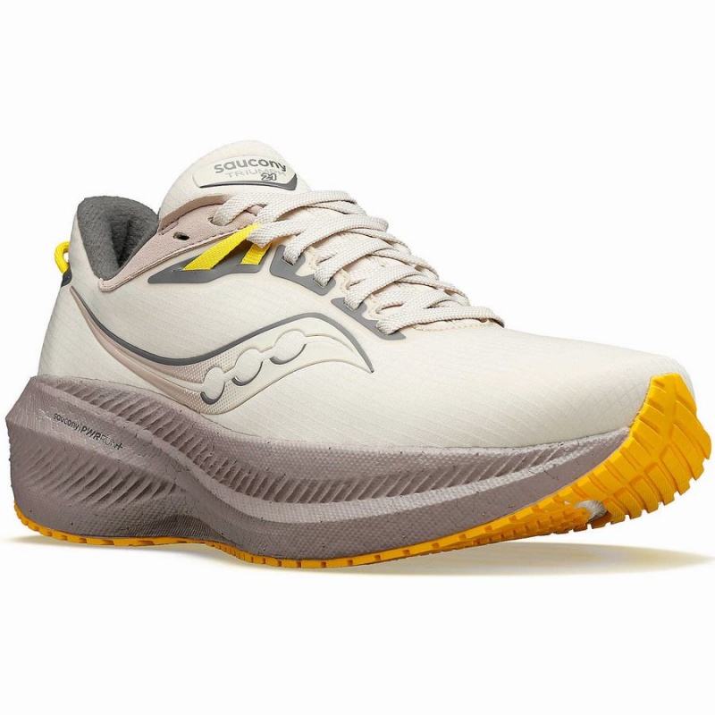 Saucony Triumph 21 RUNSHIELD Női Futócipő Bézs | Hungary S09284-V85