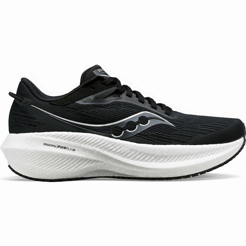 Saucony Triumph 21 Wide Férfi Futócipő Fekete Fehér | Hungary S42510-S81