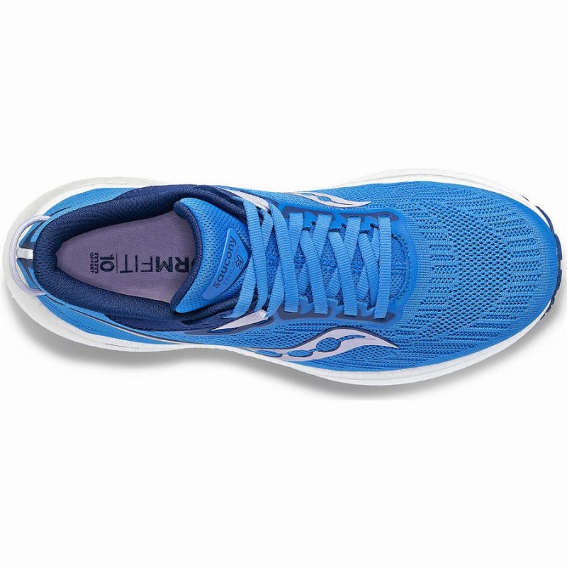 Saucony Triumph 21 Wide Női Futócipő Kék | Hungary S21376-G40