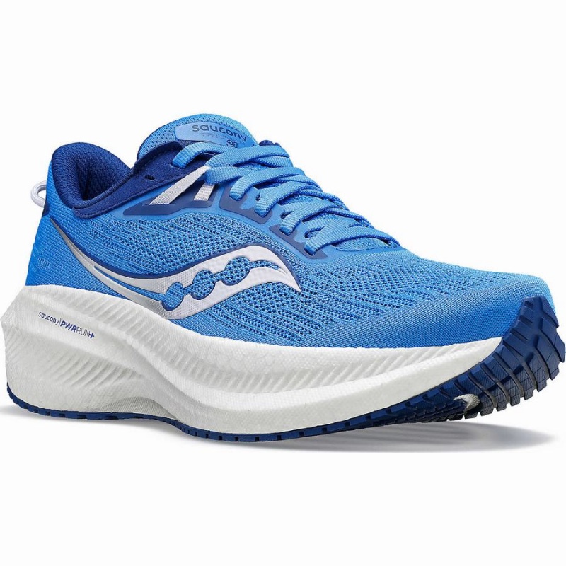 Saucony Triumph 21 Wide Női Futócipő Kék | Hungary S21376-G40