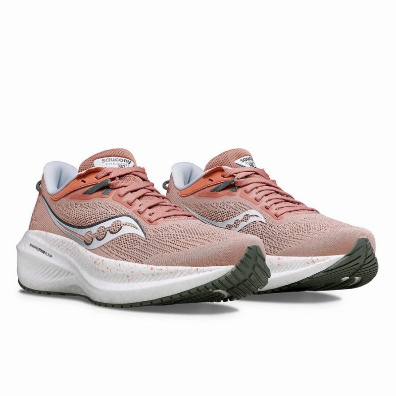 Saucony Triumph 21 Wide Női Futócipő Lotus / Bough | Hungary S20756-H75