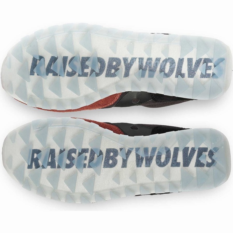 Saucony X Raised by Wolves Jazz 81 Férfi Utcai Cipő Szürke Fekete | Hungary S37296-D12