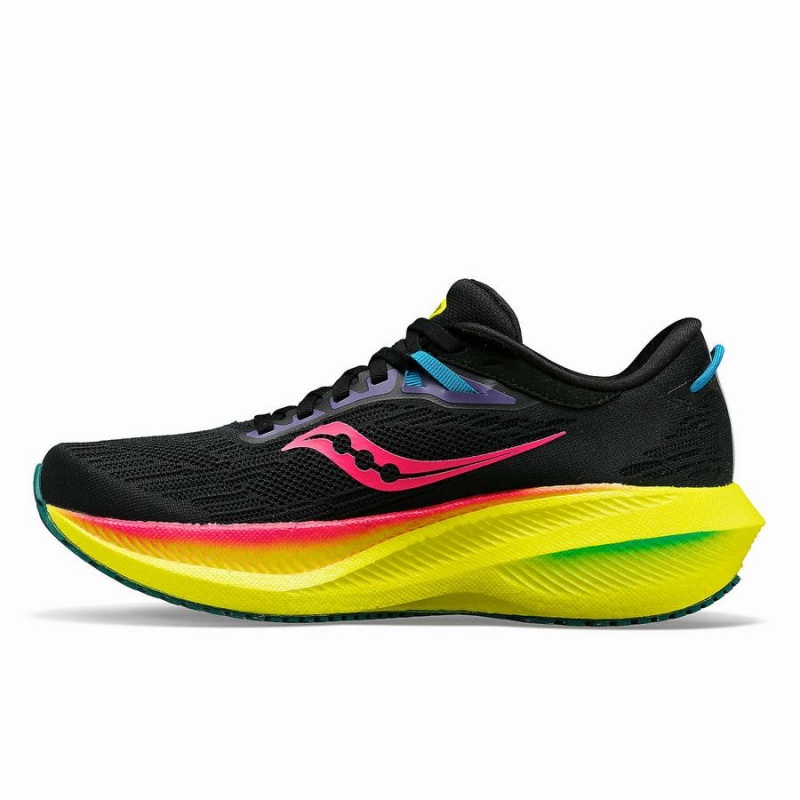 Saucony X Sweaty Betty Triumph 21 Női Futócipő Fekete Rózsaszín | Hungary S50412-Q65