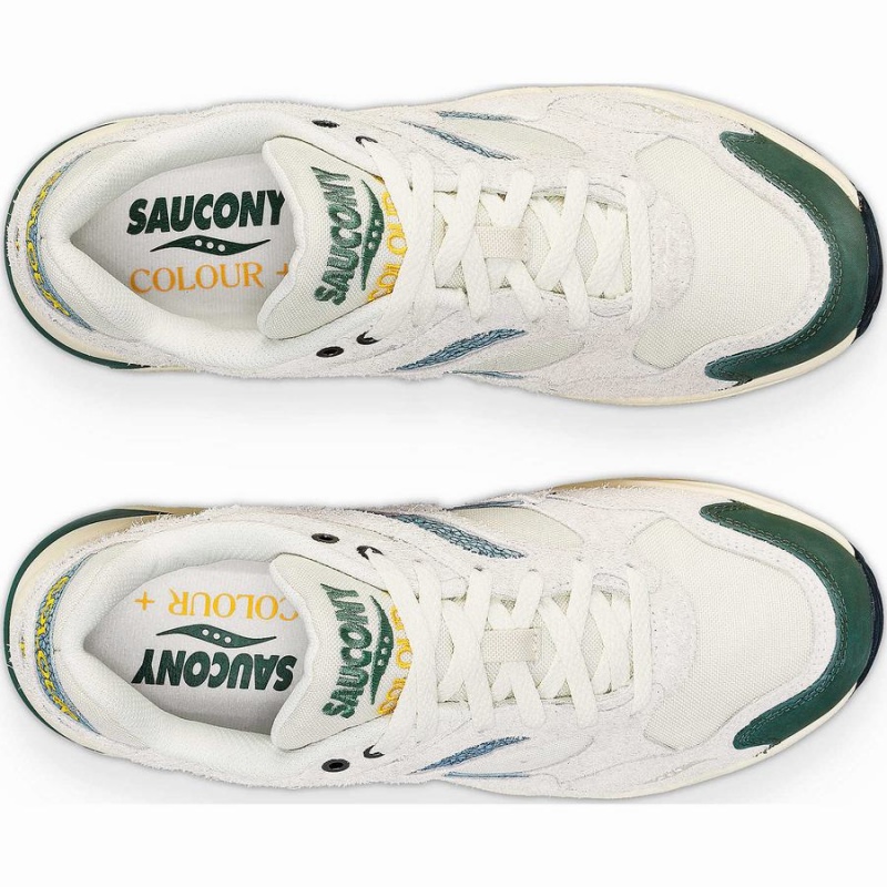 Saucony x Colour Plus Grid Shadow 2 Férfi Utcai Cipő Bézs Zöld | Hungary S76924-Y26